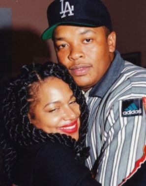 Suge Knight former wife Michel'le with Dr. Dre.